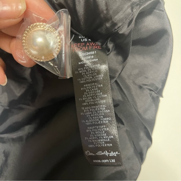 ASOS Miss Selfridge Boucle 90’s Mini Plaid Skirt - Picture 10 of 10